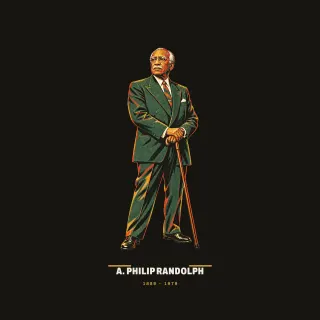 A. Philip Randolph, mid-century artwork