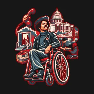 Brad Lomax four-color pixel-art artwork