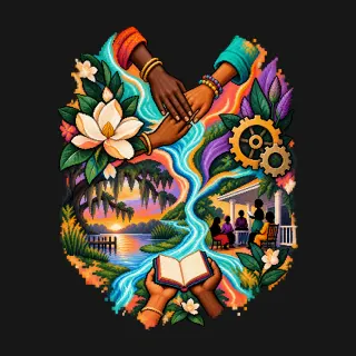 Combahee River Collective four-color pixel-art artwork