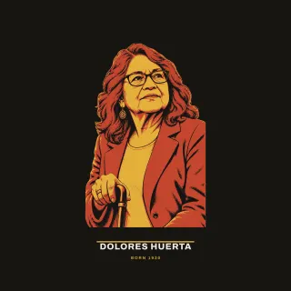 Dolores Huerta, civic modern artwork