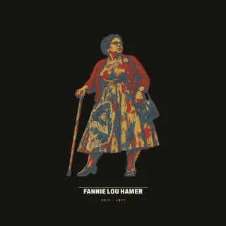 Fannie Lou Hamer, mixed media artwork