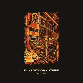Flint sit-down strike, civic modern artwork