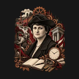 Frances Perkins two-color engraved artwork