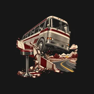 Freedom Rides two-color engraved artwork