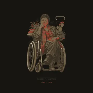 Gloria Anzaldúa, light academia artwork