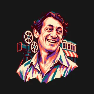 Harvey Milk four-color pixel-art artwork