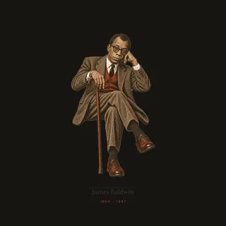 James Baldwin, light academia artwork