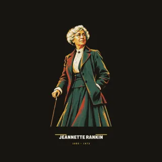 Jeannette Rankin, mid-century artwork