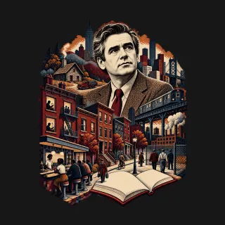 Michael Harrington four-color pixel-art artwork