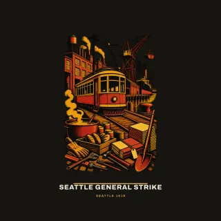 Seattle General Strike, civic modern artwork