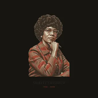 Shirley Chisholm, lecture marble artwork