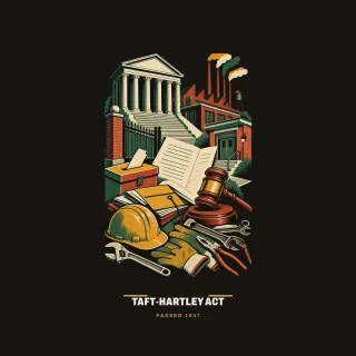 Taft-Hartley Act, mid-century artwork