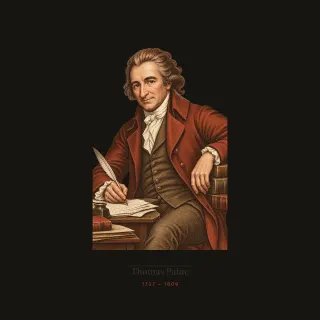 Thomas Paine, light academia artwork