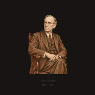 Upton Sinclair, light academia artwork