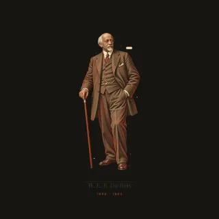 W. E. B. Du Bois, light academia artwork